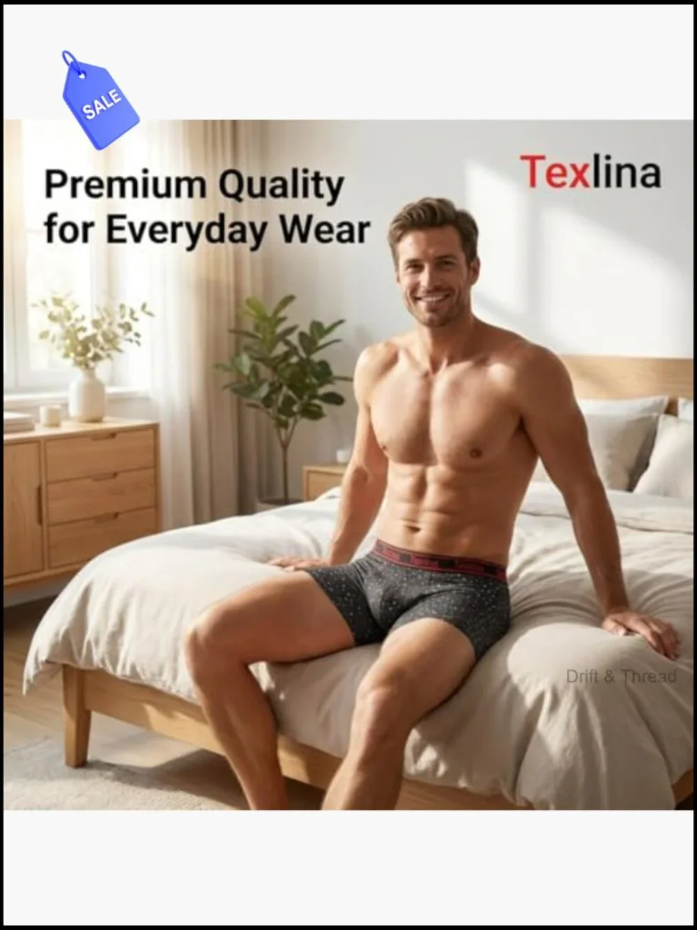 Men's Boxer Briefs 6-Pack 3D Pouch No-Ride-Up Soft Stretch Mid Rise